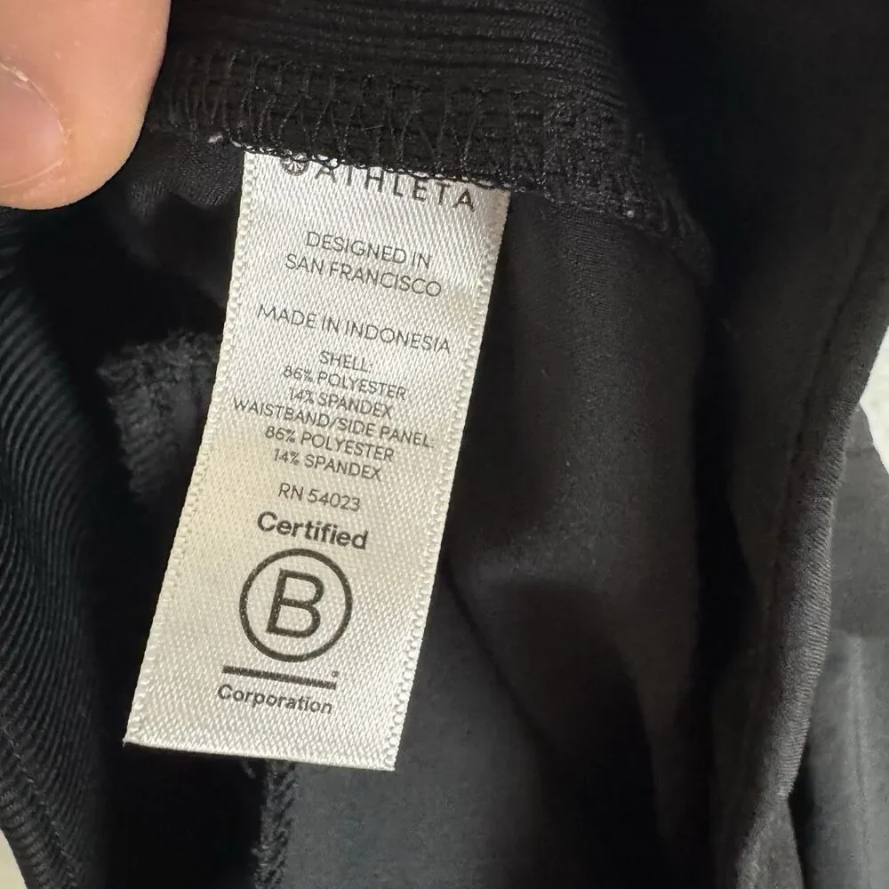 Athleta Black Ankle Cropped Pants